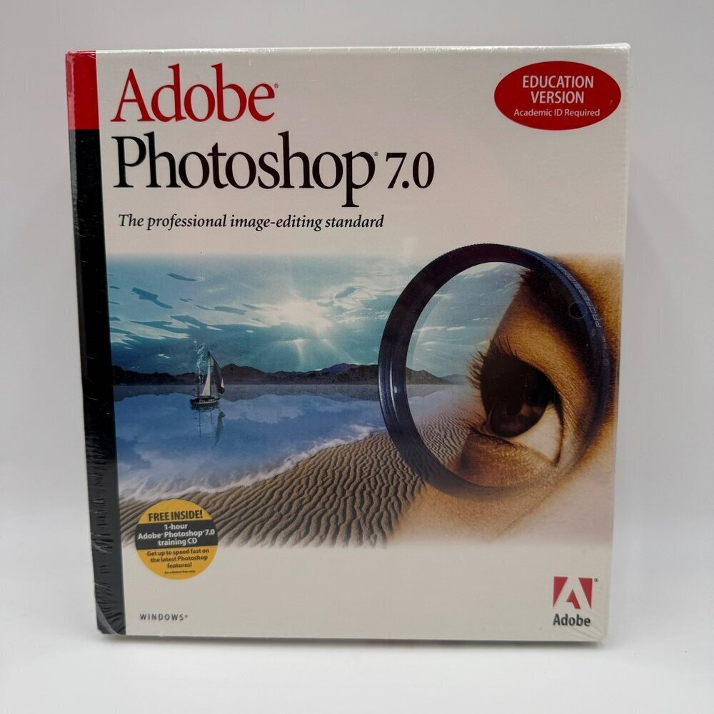 Adobe Photoshop 7.0 Education Version Brand New/SEALED